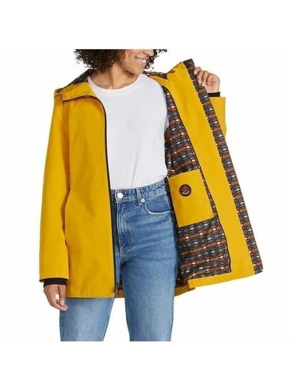 NWT Pendleton Womens Rain Jacket Raincoat Goldenrod Small S